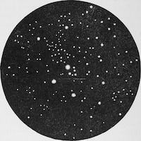 Drawing of a star-cluster
