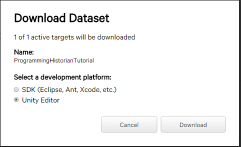 Download your Image Target Database