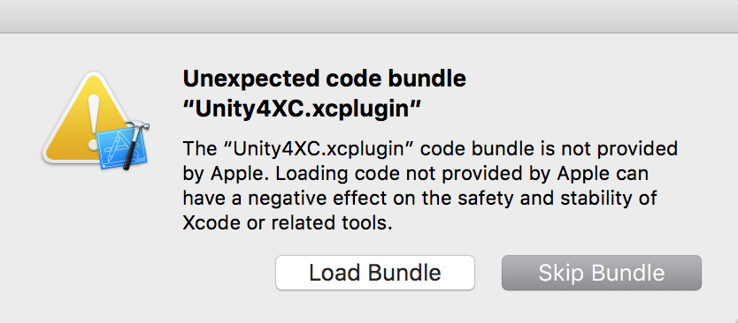 Possible Xcode error.