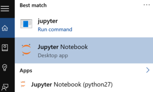 Opening Jupyter on Windows
