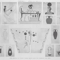 Vases, meubles et sujets divers peints dans les tombeaux des rois