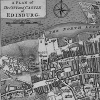 Map of the city of Edinburgh
