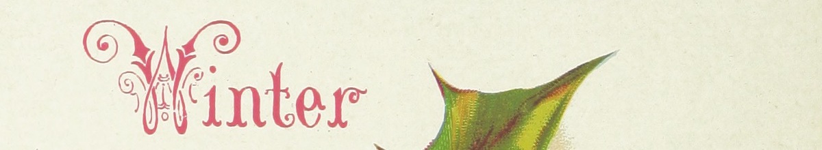 A cropped image with the word Winter.