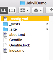Locating the website folder on the author's computer