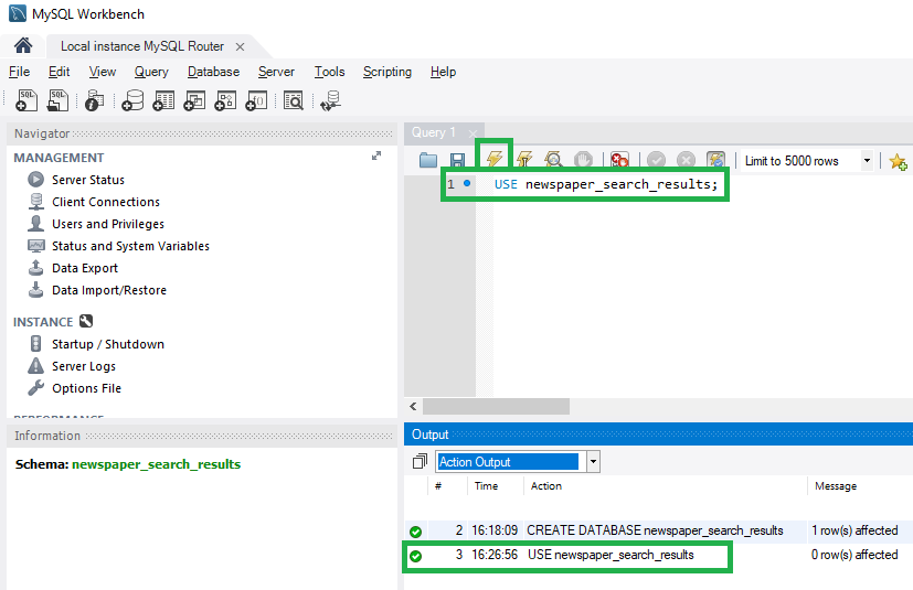 mysql list databases for user