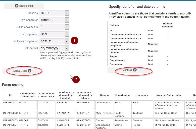 Fig. 30. Analyse du fichier CSV.