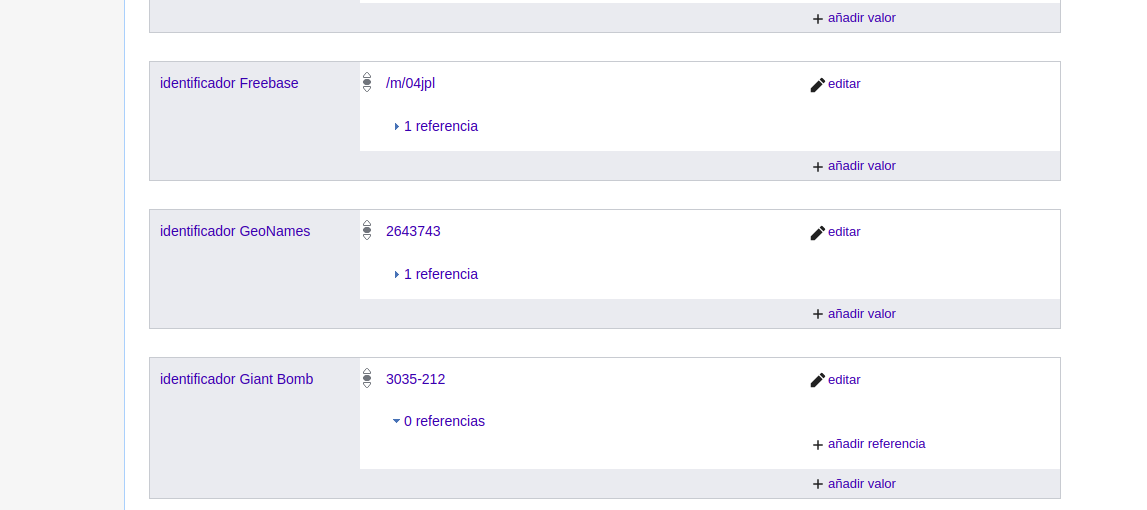 Enlace a GeoNames desde Wikidata